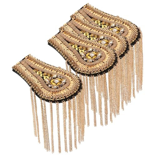 OSALADI 4Stücke Vintage Quasten Schulterklappen Schulter Schmuck Für Quasten Ketten Schulterabzeichen Kostüm Dekoration Für Besondere Anlässe OSALADI 4Stücke Vintage Quasten Schulterklappen Schulter Schmuck Für Quasten Ketten Schulterabzeichen Kostüm Dekoration Für Besondere Anlässe von OSALADI
