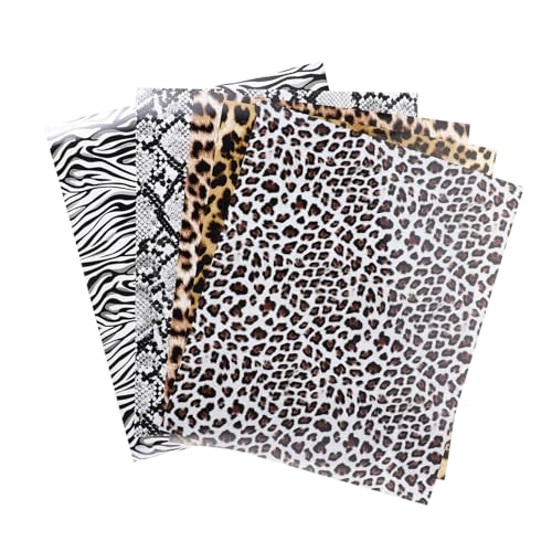 OSALADI 5 Blätter Leopard PU Htv Heat Transfer Vinyl Waschbeständig und Langlebig für Diy T Shirts Einfach Zuschneidbar und Vielseitig Einsetzbar für Modegestaltungen OSALADI 5 Blätter Leopard PU Htv Heat Transfer Vinyl Waschbeständig und Langlebig für Diy T Shirts Einfach Zuschneidbar und Vielseitig Einsetzbar für Modegestaltungen von OSALADI