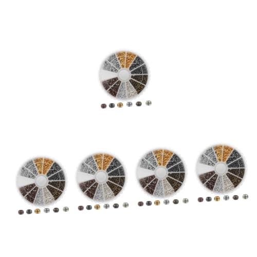 OSALADI 5 Boxen Kupferbox -Perlen Perlen für Armbänder Herstellung Halskette Schmuck handgefertigte lose Abstandshalterperlen Armband lose Perlen Lose Mehrzweckperle OSALADI 5 Boxen Kupferbox -Perlen Perlen für Armbänder Herstellung Halskette Schmuck handgefertigte lose Abstandshalterperlen Armband lose Perlen Lose Mehrzweckperle von OSALADI