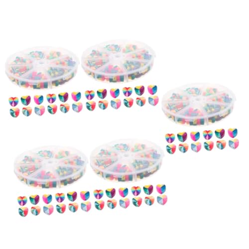 OSALADI 5 Boxen Regenbogen Liebesperlen groß Herz Spacer Schlüssel schnell Perlen für die Herstellung von Armbändern Schmuckperlen DIY-Perlen Schmuck Abstandsperle Polymer-Ton OSALADI 5 Boxen Regenbogen Liebesperlen groß Herz Spacer Schlüssel schnell Perlen für die Herstellung von Armbändern Schmuckperlen DIY-Perlen Schmuck Abstandsperle Polymer-Ton von OSALADI