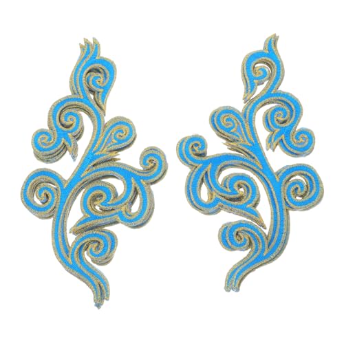OSALADI 5 Paare Gestickter Stoffaufnäher Schuhdekorationspatches Partykleid Stickerei Stickereien zum Aufbügeln applizierte Stickerei Gestickte Anwendung Bügelnflecken Polyester Himmelblau OSALADI 5 Paare Gestickter Stoffaufnäher Schuhdekorationspatches Partykleid Stickerei Stickereien zum Aufbügeln applizierte Stickerei Gestickte Anwendung Bügelnflecken Polyester Himmelblau von OSALADI