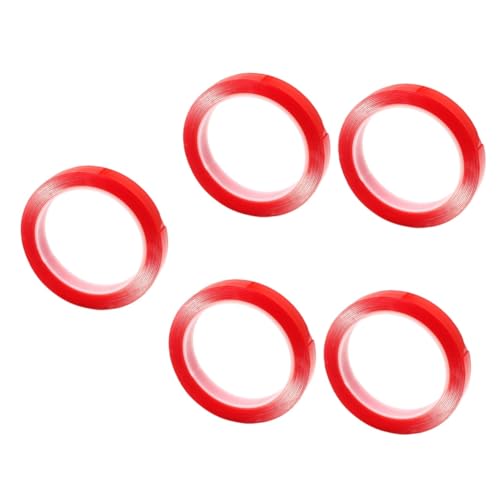 OSALADI 5 Rollen Bürokratie schwer Hochleistungsband doppelseitiges klebeband für stoff im Freien Dasselbe Klebeband doppelseitig doppelseitige Bänder breites Klebeband Acrylsäure rot OSALADI 5 Rollen Bürokratie schwer Hochleistungsband doppelseitiges klebeband für stoff im Freien Dasselbe Klebeband doppelseitig doppelseitige Bänder breites Klebeband Acrylsäure rot von OSALADI