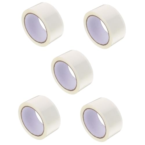 OSALADI 5 Rollen Dichtungsband Verpackungsband löschen Starkes Klebeband für hohe Beanspruchung Klebeband für Verpackungskartons Pflicht Super stark sich bewegendes Band Paketklebeband PVC von OSALADI