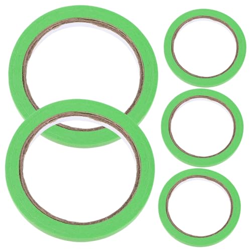 OSALADI 5 Rollen Farbige Maskierbänder Klebebänder für DIY Projekte und Verpackungen Leicht Abziehbar für Malerarbeiten und Bastelbedarf OSALADI 5 Rollen Farbige Maskierbänder Klebebänder für DIY Projekte und Verpackungen Leicht Abziehbar für Malerarbeiten und Bastelbedarf von OSALADI