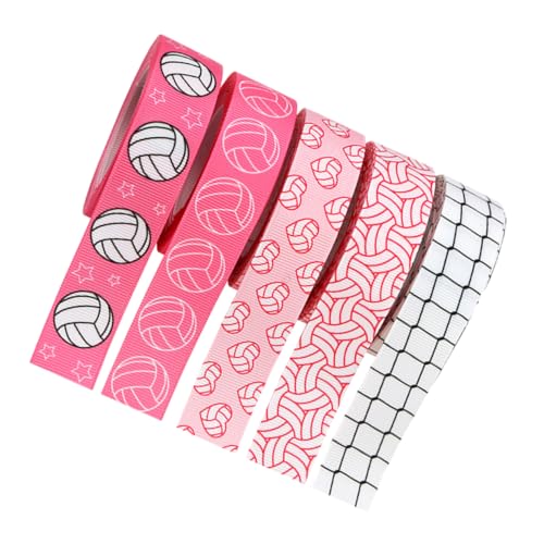 OSALADI 5 Rollen Geschenkband Band Zum Basteln Sportband Jubelband Volleyballband Volleyball-bastelband Volleyball-partygeschenke Volleyballbänder Für Die Mannschaft Kugelband Polyester OSALADI 5 Rollen Geschenkband Band Zum Basteln Sportband Jubelband Volleyballband Volleyball-bastelband Volleyball-partygeschenke Volleyballbänder Für Die Mannschaft Kugelband Polyester von OSALADI