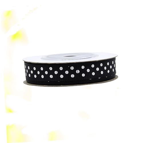 OSALADI 5 Rollen Geschenkband Rundpunktmuster Dekoband für Bastelarbeiten Geschenkverpackung Party Hochzeitsdeko Schwarz Yards OSALADI 5 Rollen Geschenkband Rundpunktmuster Dekoband für Bastelarbeiten Geschenkverpackung Party Hochzeitsdeko Schwarz Yards von OSALADI