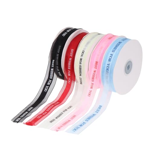 OSALADI 5 Rollen Langes Satinband Farben Weinrot Hellrosa Dekoratives Geschenkband für Hochzeiten Feiertage und Kuchenverzierung Strapazierfähiges Hautfreundliches Material OSALADI 5 Rollen Langes Satinband Farben Weinrot Hellrosa Dekoratives Geschenkband für Hochzeiten Feiertage und Kuchenverzierung Strapazierfähiges Hautfreundliches Material von OSALADI