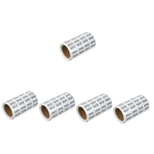 OSALADI 5 Rollen Nummerierte Aufkleber Personifizieren bunt Zahlenaufkleber Aufkleber mit Buchstabennummern Selbstklebende fortlaufende Nummernetiketten Aufkleber mit kleinen Nummern PVC OSALADI 5 Rollen Nummerierte Aufkleber Personifizieren bunt Zahlenaufkleber Aufkleber mit Buchstabennummern Selbstklebende fortlaufende Nummernetiketten Aufkleber mit kleinen Nummern PVC von OSALADI