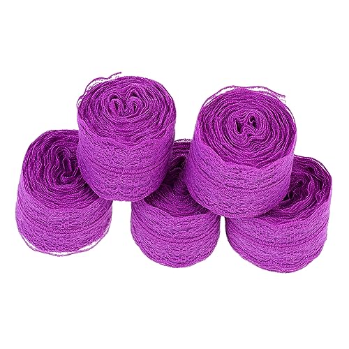 OSALADI 5 Rollen Spitzenband Farbige Dekorationsbänder für Geschenkverpackungen Bastelarbeiten Blumensträuße und Hochzeiten Langlebig und Vielseitig Einsetzbar OSALADI 5 Rollen Spitzenband Farbige Dekorationsbänder für Geschenkverpackungen Bastelarbeiten Blumensträuße und Hochzeiten Langlebig und Vielseitig Einsetzbar von OSALADI