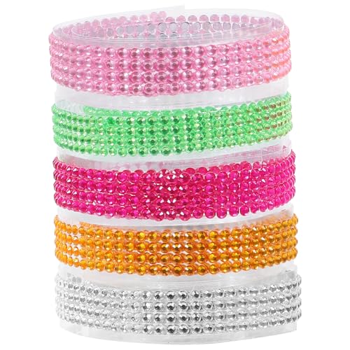 OSALADI 5 Rollen Strass Klebeband Selbstklebende Diamantbänder für Diy Dekoration für Scrapbooking und Kunstprojekte OSALADI 5 Rollen Strass Klebeband Selbstklebende Diamantbänder für Diy Dekoration für Scrapbooking und Kunstprojekte von OSALADI