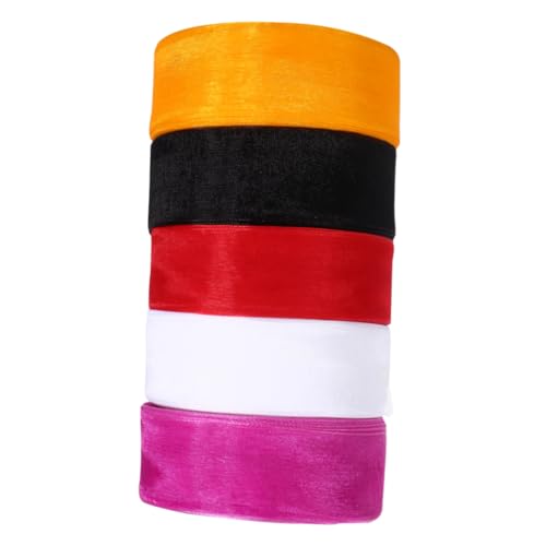 OSALADI 5 Rollen Transparentes Dacron Band für Handwerk Diy Zubehör Weiß Orange Rot Schwarz und Rot für Verpackungen Bastelprojekte und Dekoration OSALADI 5 Rollen Transparentes Dacron Band für Handwerk Diy Zubehör Weiß Orange Rot Schwarz und Rot für Verpackungen Bastelprojekte und Dekoration von OSALADI