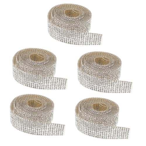 OSALADI 5 Rollen Würfelband Kristalle Masse Band zum Basteln nähen Kleidung Handwerk Party Strassstoffstreifen selbstklebendes Strassband Strassbandbesatz Heißschmelzkleber OSALADI 5 Rollen Würfelband Kristalle Masse Band zum Basteln nähen Kleidung Handwerk Party Strassstoffstreifen selbstklebendes Strassband Strassbandbesatz Heißschmelzkleber von OSALADI