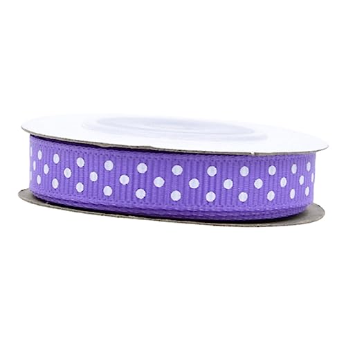 OSALADI 5 Rollen Yards Geripptes Geschenkband mit Gepunktetem Muster für DIY Bastelbedarf für Partydekorationen Lila OSALADI 5 Rollen Yards Geripptes Geschenkband mit Gepunktetem Muster für DIY Bastelbedarf für Partydekorationen Lila von OSALADI