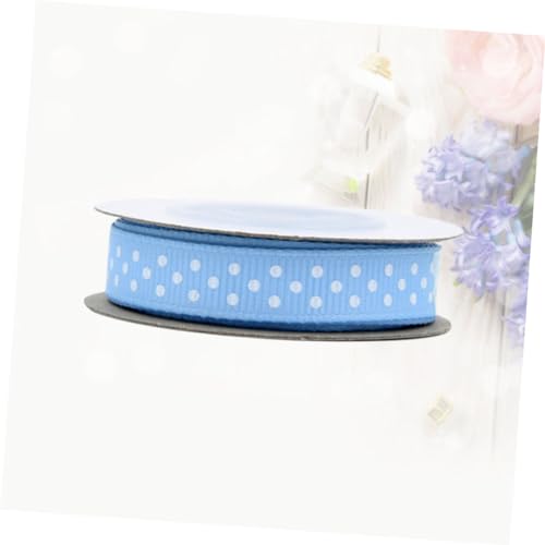 OSALADI 5 Rollen Yards Rundes Dotted Muster Rippband Geschenkband für DIY Dekoration und Partybedarf Blau OSALADI 5 Rollen Yards Rundes Dotted Muster Rippband Geschenkband für DIY Dekoration und Partybedarf Blau von OSALADI