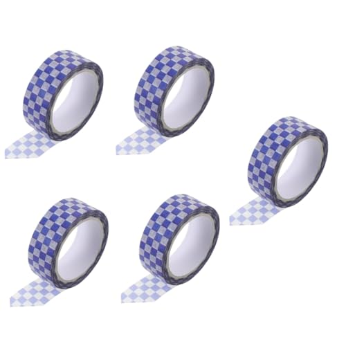 OSALADI 5 Rollen dekorative Bänder für Sammelalben dekoratives Klebeband zum Basteln selbst Streifen Kunsthandwerk bunt Scrapbook liefert Washi Tape Scrapbooking Washi Tape Flüsterpapier von OSALADI