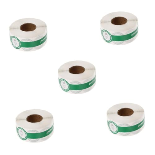 OSALADI 5 Rollen siegel aufkleber Etikett Nachtisch wegbringen nachweisen Hochzeit sicher Das Getränkeaufkleber Siegelaufkleber für Backwaren Backsiegelaufkleber PVC Green OSALADI 5 Rollen siegel aufkleber Etikett Nachtisch wegbringen nachweisen Hochzeit sicher Das Getränkeaufkleber Siegelaufkleber für Backwaren Backsiegelaufkleber PVC Green von OSALADI
