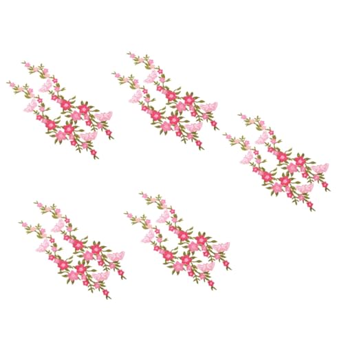 OSALADI 5 Sätze Aufbügelbare Stickerei Patches Blumen Applikationen Für Jeans Hüte Blusen Kleidung Zum Reparieren Und Dekorieren Von Stoffen 2 Stück * 5 von OSALADI