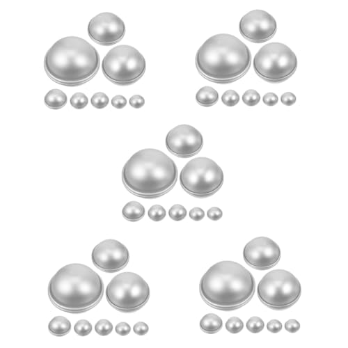 OSALADI 5 Sätze Backform Bad Ball Salz Schimmel Seifenformen Für Die Seifenherstellung Runden Handwerkliche Herstellung Von Formen Form in Kugelform Aluminiumlegierung Silber 16 Stück * 5 OSALADI 5 Sätze Backform Bad Ball Salz Schimmel Seifenformen Für Die Seifenherstellung Runden Handwerkliche Herstellung Von Formen Form in Kugelform Aluminiumlegierung Silber 16 Stück * 5 von OSALADI