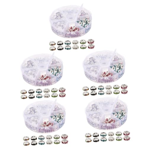 OSALADI 5 Sätze Bohren Von Schlangenbox Charme Verschiedene Perlen Spacer Runden Reiz Basteln Sie Abstandsperlen Für Schmuck Abstandshalter Lose Perlen Glas 180 Stück * 5 OSALADI 5 Sätze Bohren Von Schlangenbox Charme Verschiedene Perlen Spacer Runden Reiz Basteln Sie Abstandsperlen Für Schmuck Abstandshalter Lose Perlen Glas 180 Stück * 5 von OSALADI