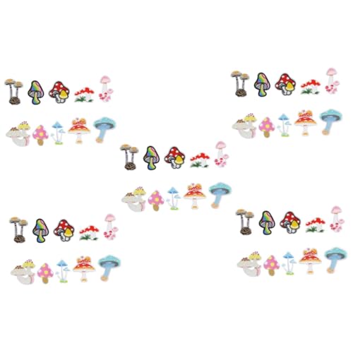 OSALADI 5 Sätze Cartoon Aufnäher Bestickte Bügelbilder Für Kleidung Hüte Und Taschen Strapazierfähige Patches Vielseitige Dekoration Und Reparatur Für Diy Projekte 10 Stück * 5 von OSALADI