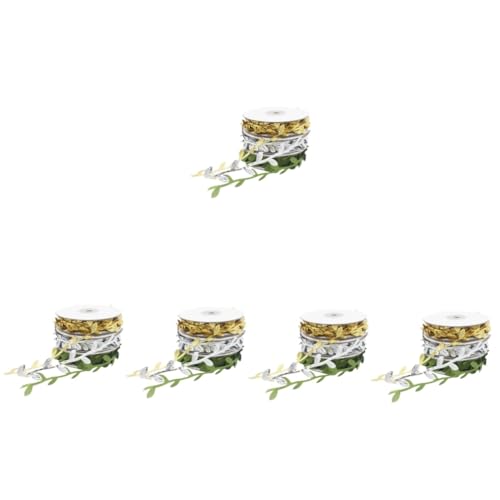 OSALADI 5 Sätze Dekorationsbänder Blattform Für Diy Partys Geschenkverpackungen Und Blumenarrangements Vielseitig Einsetzbar Für Feste Und Bastelprojekte 3 Rollen * 5 OSALADI 5 Sätze Dekorationsbänder Blattform Für Diy Partys Geschenkverpackungen Und Blumenarrangements Vielseitig Einsetzbar Für Feste Und Bastelprojekte 3 Rollen * 5 von OSALADI