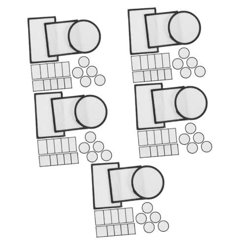 OSALADI 5 Sätze Diy Aufnäher Teilig Für Sublimation Blanko Stoff Patches Rechteck Rund Und Quadratisch Zum Reparieren Und Dekorieren Von Kleidung Taschen Mützen Und Mehr 18 Stück * 5 von OSALADI