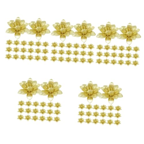 OSALADI 5 Sätze Diy Blütenförmige Spacer Perlen Kupfer Für Haarspangen Und Schmuckherstellung Romantische Bastelzubehör Für Armbänder Und Ohrringe 20 Stück * 5 von OSALADI
