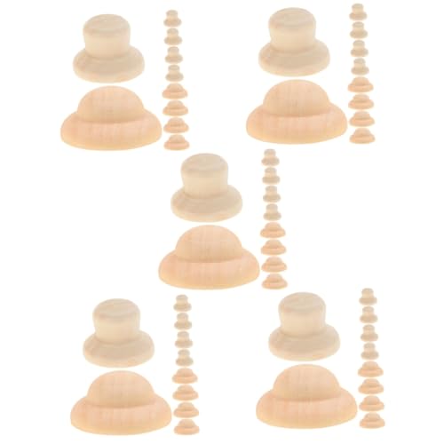 OSALADI 5 Sätze Diy Holzpuppen Hüte Unlackierte Hüte Für Bastelprojekte Für Dekoration Für Holzfiguren 40 Stück * 5 OSALADI 5 Sätze Diy Holzpuppen Hüte Unlackierte Hüte Für Bastelprojekte Für Dekoration Für Holzfiguren 40 Stück * 5 von OSALADI