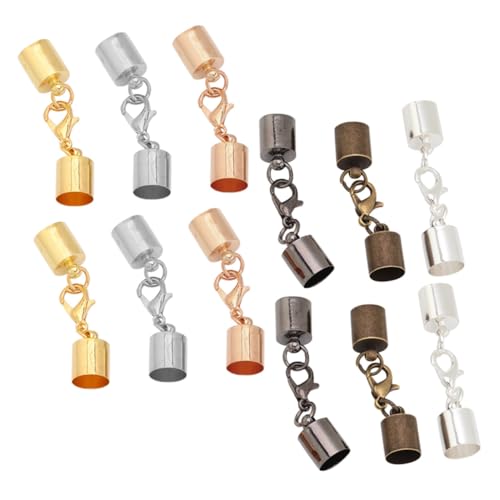 OSALADI 5 Sätze Diy Schlüsselanhänger Verschlüsse Metall Karabiner Für Schmuckherstellung Und Armbänder Zubehörset Antikgrün 60 Stück * 5 von OSALADI