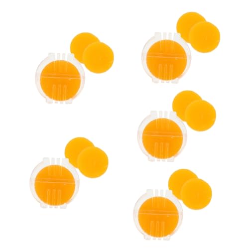 OSALADI 5 Sätze Fadenwachs Conditioner Bienenwachs Paraffin Nähen Zahnseide Herstellung für Nähzubehör aus Fadenwachs Fadenpflegewachs Fadenkonditionierer Plastik Orange von OSALADI