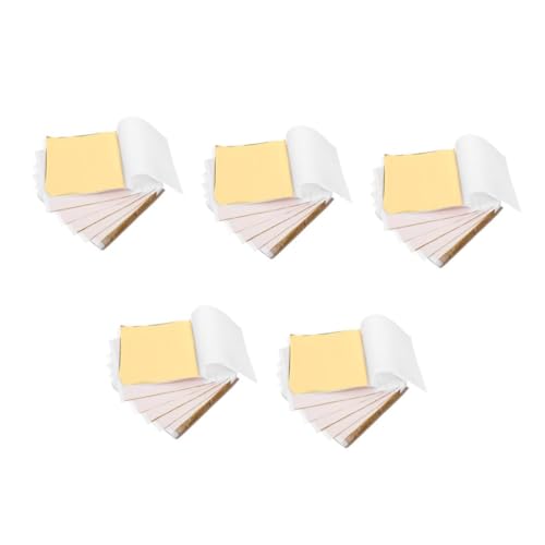 OSALADI 5 Sätze Goldfolie Goldflocke Metallblatt Folie Origami-papier Dekorative Flocken Metallisches Kartonpapier Folienflocken Eloxiertes Aluminium Golden 100 Stück * 5 OSALADI 5 Sätze Goldfolie Goldflocke Metallblatt Folie Origami-papier Dekorative Flocken Metallisches Kartonpapier Folienflocken Eloxiertes Aluminium Golden 100 Stück * 5 von OSALADI