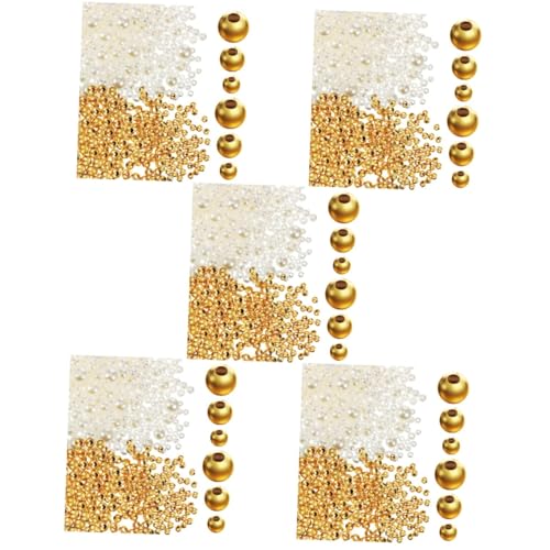OSALADI 5 Sätze Goldperlen + Perlen Glatt Perle Abstandsperlen Basteln Schmuck Abstandsperlen Schmuckperlen Klein Lose Perlen Dekoration Selber Machen Mini -metallhalterperle 900 Stück * 5 OSALADI 5 Sätze Goldperlen + Perlen Glatt Perle Abstandsperlen Basteln Schmuck Abstandsperlen Schmuckperlen Klein Lose Perlen Dekoration Selber Machen Mini -metallhalterperle 900 Stück * 5 von OSALADI