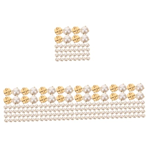 OSALADI 5 Sätze Halbkreis Claw Perlen Schmuck Dekorative Perlen Für Diy Kleidung Accessoires Aufnähen Von Glitzerperlen Stoffe 200 Stück * 5 von OSALADI