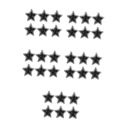 OSALADI 5 Sätze Heißer Diamant-stoffflicken Craft-patches Nähen Flecken Applikationen Dekorativ Stern Pads Kleider Gestickte Aufnäher Stoffaufnäher Für Kleidung Perle Schwarz 6 Stück * 5 OSALADI 5 Sätze Heißer Diamant-stoffflicken Craft-patches Nähen Flecken Applikationen Dekorativ Stern Pads Kleider Gestickte Aufnäher Stoffaufnäher Für Kleidung Perle Schwarz 6 Stück * 5 von OSALADI