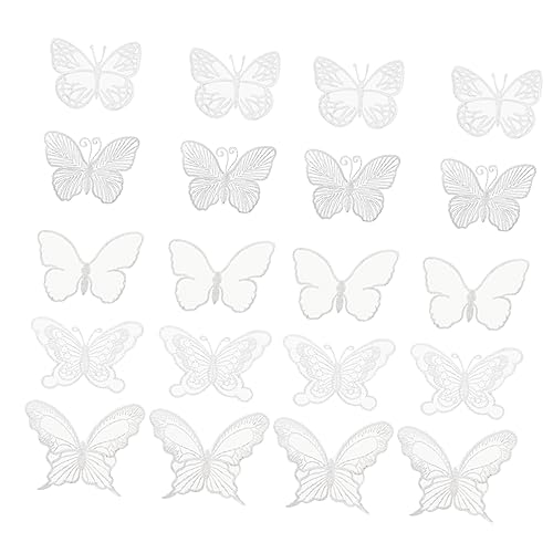OSALADI 5 Sätze Hochzeitskleid Applikationen Diy Schmetterlings Stickerei Patches Für Kleidung Bastelprojekte Und Hochzeitsdekoration Für Kreative Näharbeiten Und Besondere 50 Stück * 5 von OSALADI
