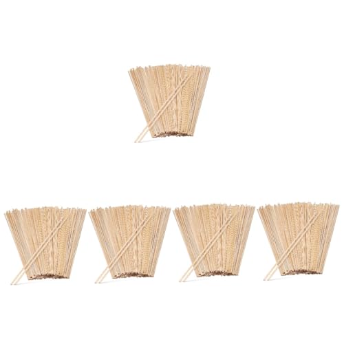 OSALADI 5 Sätze Holzstäbe Holzstäbchen Diy Bastelmaterialien Für Modellbau Und Handwerk Leicht Für Projekte 150 Stück * 5 von OSALADI