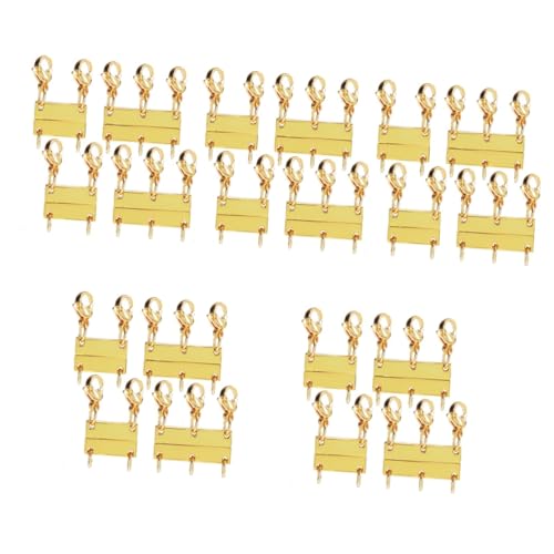 OSALADI 5 Sätze Magnetische Halskette Mehrlagige Schnalle Kette Silberkette Mehrlagige Halskette Verschluss Schmuckringe Halskettenverschlüsse Halsketten Stapler 2 Stücke * 5 von OSALADI