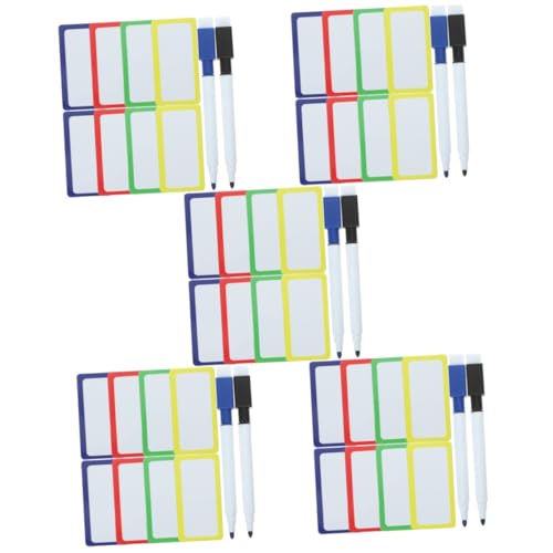 OSALADI 5 Sätze Magnetische Whiteboard-Aufkleber Schild magnetische, trocken abwischbare Etiketten trocken abwischbarer Aufkleber Etiketten mit trockener Löschung Plastik Zufällige Farbe OSALADI 5 Sätze Magnetische Whiteboard-Aufkleber Schild magnetische, trocken abwischbare Etiketten trocken abwischbarer Aufkleber Etiketten mit trockener Löschung Plastik Zufällige Farbe von OSALADI
