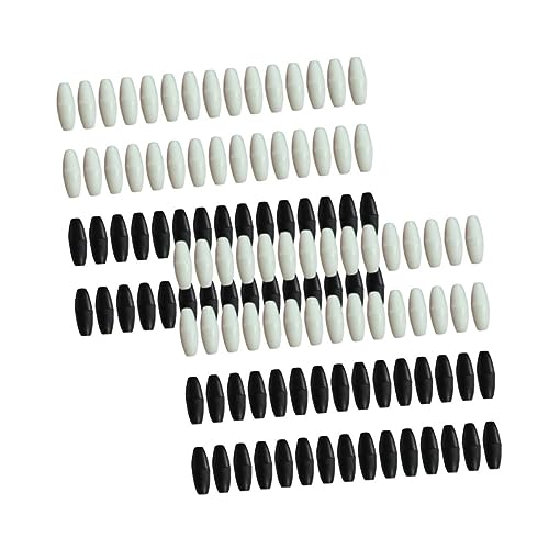 OSALADI 5 Sätze Plastik Sicherheitsverschluss Schwarze Weiße Große Breakaway Klammern Für Diy Projekte Und Lanyards Langlebig Und Leicht Zu Handhaben 100 Stück * 5 von OSALADI