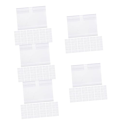 OSALADI 5 Sätze Preiskarte Etikett Anzeige Schild Ticket-display-halter Steht Stand Für Groß Displayhalter Zeichenhalter Regal -label -halter Pvc Transparent 50 Stück * 5 OSALADI 5 Sätze Preiskarte Etikett Anzeige Schild Ticket-display-halter Steht Stand Für Groß Displayhalter Zeichenhalter Regal -label -halter Pvc Transparent 50 Stück * 5 von OSALADI