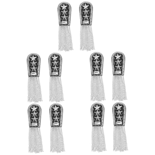 OSALADI 5 Sätze Quasten Eskapula Schmuck Modequaste Punk -patches Felsen Schulter-abzeichen- Punk-epaulette Schulterbaus Schulterketten Schulterschmuck Legierung 2 Stücke * 5 OSALADI 5 Sätze Quasten Eskapula Schmuck Modequaste Punk -patches Felsen Schulter-abzeichen- Punk-epaulette Schulterbaus Schulterketten Schulterschmuck Legierung 2 Stücke * 5 von OSALADI