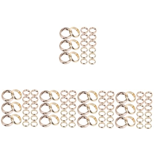 OSALADI 5 Sätze Runde Perlenrahmen Für Diy Schmuckherstellung Metallrahmen Für Ohrringe Armbänder Und Stilvolle Zubehörteile Für Kreative Projekte 20 Stück * 5 von OSALADI