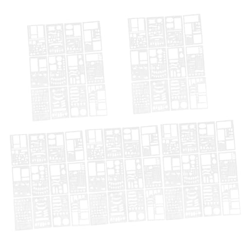 OSALADI 5 Sätze Schablonen Vorlagen Schablonen Für Sprühfarbe Malschablone Journal -schablone Malerei Geometrische Schablonen Kunstschablonen Zum Malen Groß Das Haustier 12 Stück * 5 OSALADI 5 Sätze Schablonen Vorlagen Schablonen Für Sprühfarbe Malschablone Journal -schablone Malerei Geometrische Schablonen Kunstschablonen Zum Malen Groß Das Haustier 12 Stück * 5 von OSALADI