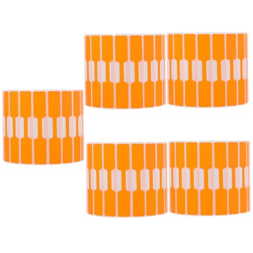 OSALADI 5 Sätze Schmucketiketten Etikettenaufkleber Markierung Handgemacht Mit Schmuck Aufkleber Schild Kleberaufkleber Schmuckanhänger Für Die Preisgestaltung Papier Orange 2000 Stück * 5 OSALADI 5 Sätze Schmucketiketten Etikettenaufkleber Markierung Handgemacht Mit Schmuck Aufkleber Schild Kleberaufkleber Schmuckanhänger Für Die Preisgestaltung Papier Orange 2000 Stück * 5 von OSALADI