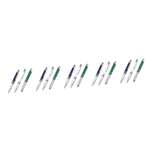 OSALADI 5 Sätze Schwarz Gerät Stift Led Taktil Kugelschreiber Büromaterial Geschenkt Metall 3 Stücke * 5 OSALADI 5 Sätze Schwarz Gerät Stift Led Taktil Kugelschreiber Büromaterial Geschenkt Metall 3 Stücke * 5 von OSALADI