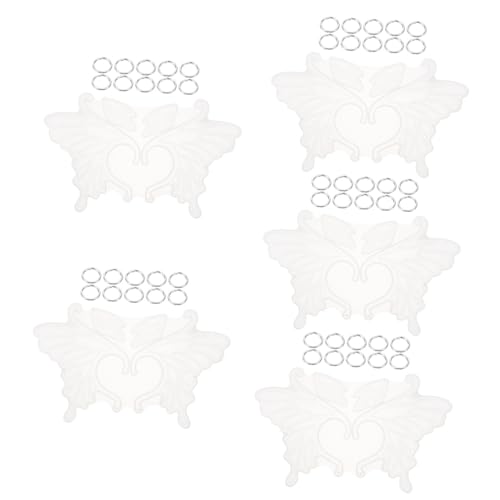 OSALADI 5 Sätze Silikon Earring Clips Epoxidharz Gießform für Ohrringe für Ohrclips ohne Piercing mit Hübschen Schmetterlingsflügeln für Diy Schmuckherstellung OSALADI 5 Sätze Silikon Earring Clips Epoxidharz Gießform für Ohrringe für Ohrclips ohne Piercing mit Hübschen Schmetterlingsflügeln für Diy Schmuckherstellung von OSALADI