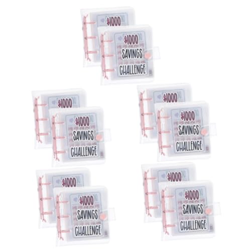OSALADI 5 Sätze Sparen Sie Money Challenge Album Planer Ersparnisse Schreibwaren Geld Sparende Ordner-herausforderung Bargeldsparender Ordner Sparbinder Geldsparbuch Pvc Rosa 2 Stücke * 5 OSALADI 5 Sätze Sparen Sie Money Challenge Album Planer Ersparnisse Schreibwaren Geld Sparende Ordner-herausforderung Bargeldsparender Ordner Sparbinder Geldsparbuch Pvc Rosa 2 Stücke * 5 von OSALADI