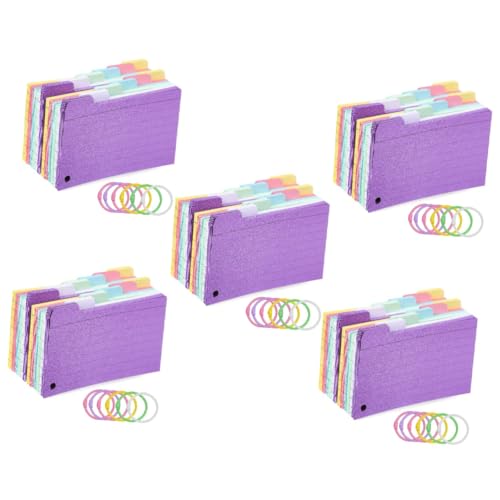 OSALADI 5 Sätze Spule Notizblock Karteikarten Mit Spiralbindung Karten Studieren Linierte Karteikarten Studieren Von Linierten Notizkarten Revision Papier Zufällige Farbe 300 Blätter * 5 von OSALADI