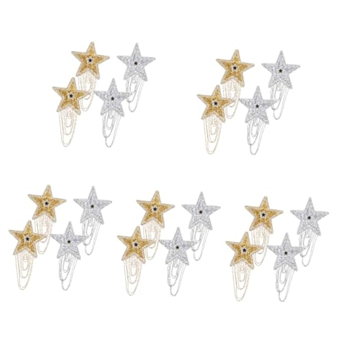 OSALADI 5 Sätze Stoffhalterung Dekorationen Applikationen Verzierungen Fransen Patch Strass Applikation Hut Perlen Mantel Strass 4 Stück * 5 von OSALADI