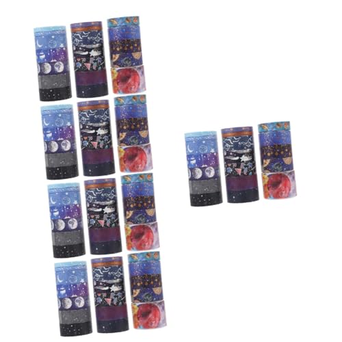 OSALADI 5 Sätze Tape Set Handwerk Mehrzweck-washi-tape Washi Tape Sammelklebeband Washi-tape-ästhetik Klebeband Für Scrapbooking Hochwertiges Japanisches Papier 19 Rollen * 5 von OSALADI